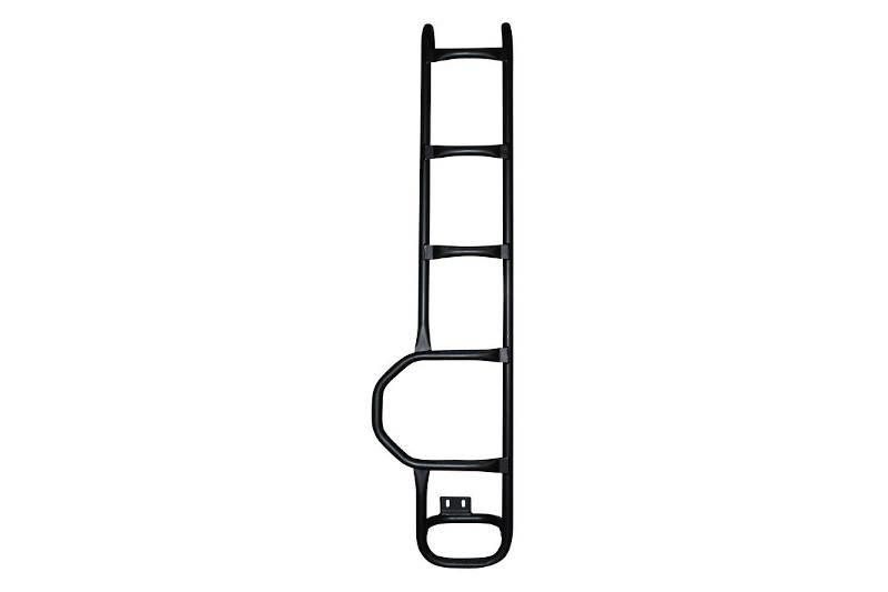 Safari Engineering Land Rover Specialist Hampshire Black Safety Devices Roof Access Ladder to fit Defender 90 & Defender 110 – Britpart RBL0526SSS