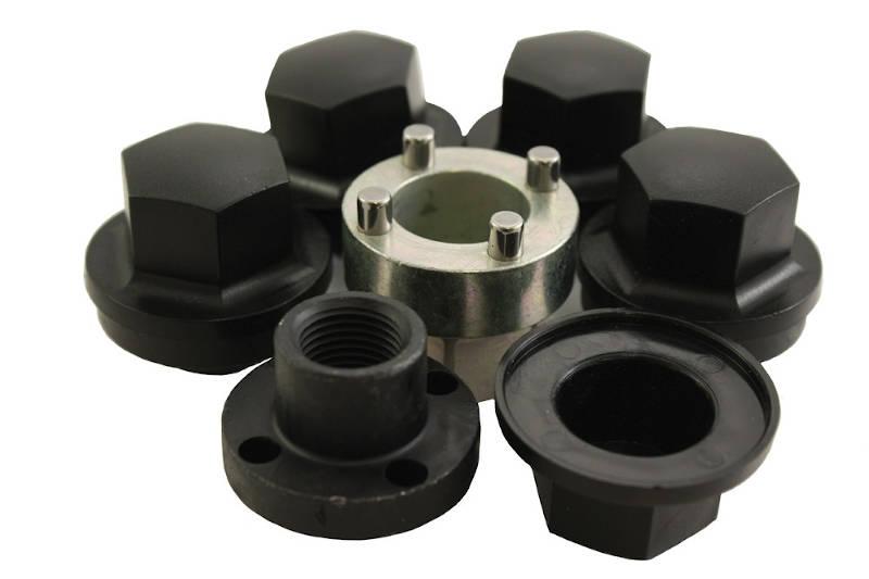 Safari Engineering Land Rover Specialist Hampshire Eversley – Locking Wheel Nuts Set of 5 Black Plastic Cap Range Rover Discovery Series Defender BA018B