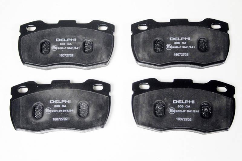 Safari Engineering Land Rover Specialist Hampshire Eversley – Front Brake Pad Set - Defender 1994 Onwards Nearside Offside - Allmakes4x4 SFP000260G