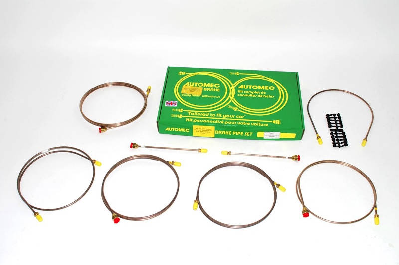 Safari Engineering Land Rover Specialist Hampshire Eversley – Ready Made Brake Pipe Set - Land Rover Series 3 SWB LHD - No Servo - Britpart DA7430