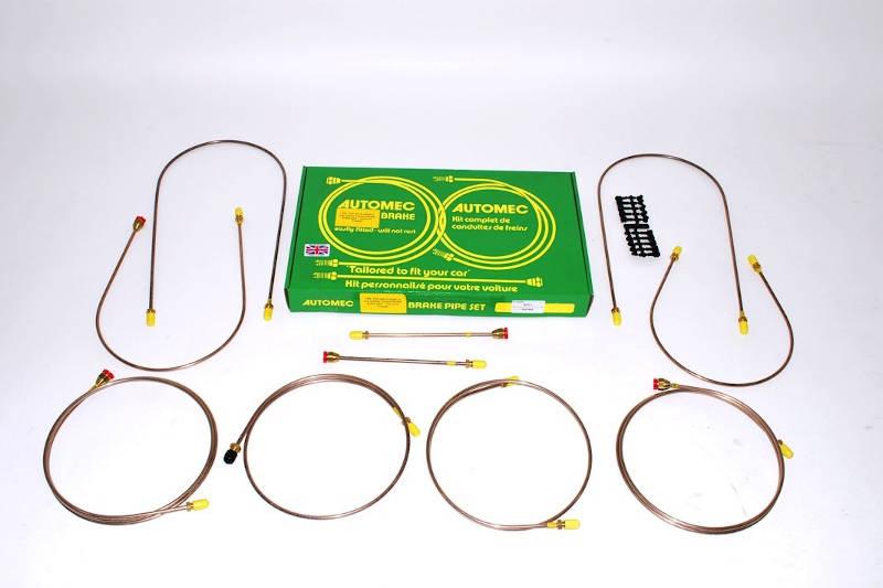 Safari Engineering Land Rover Specialist Hampshire Eversley – Ready Made Brake Pipe Set - Land Rover Series 3 SWB RHD Dual to early 1980 - DA7409