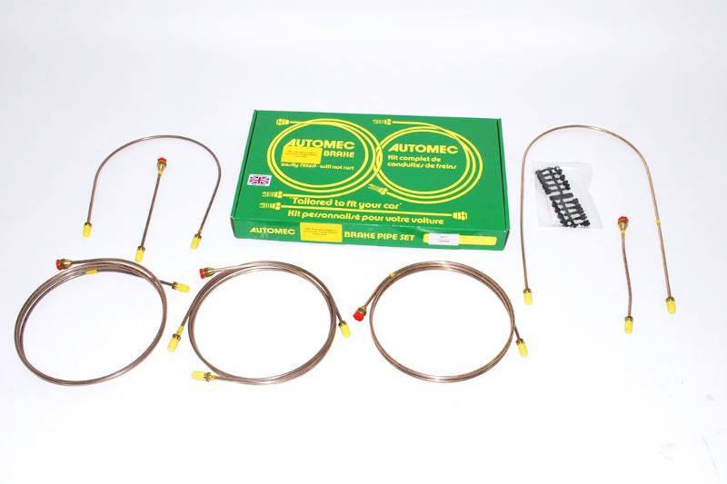 Safari Engineering Land Rover Specialist Hampshire Eversley – Ready Made Brake Pipe Set - Land Rover Series 3 SWB RHD Single Line - DA7403