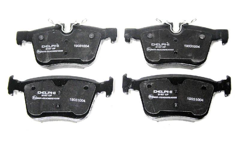 thumbnail image 2 of GENUINE Land Rover Rear Brake Pads For Range Rover Velar – OEM LR160458, Full Metallic, 4-Pack 2 of 5